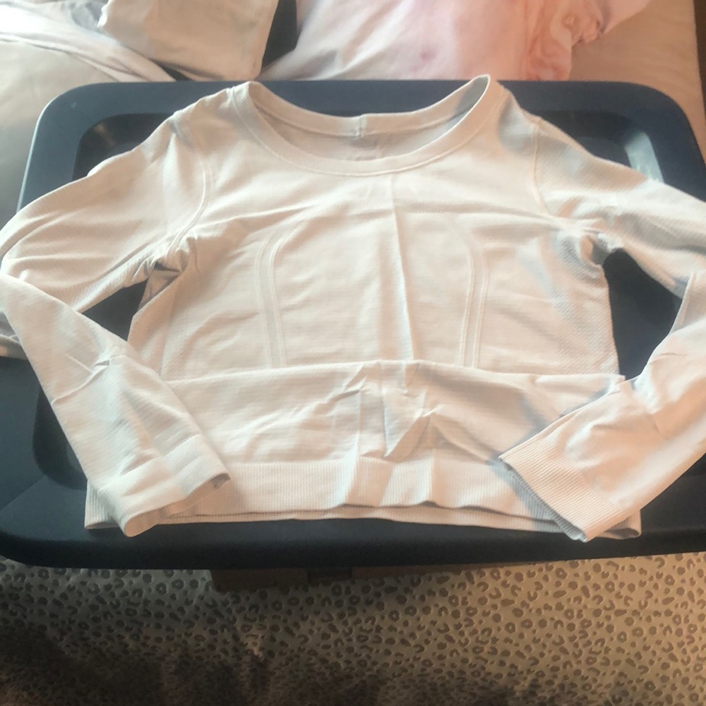 White lululemon long sleeve!